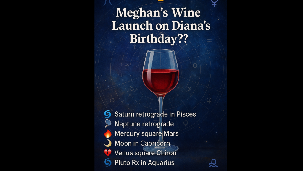 Meghan’s Wine Launch on Diana’s Birthday?!